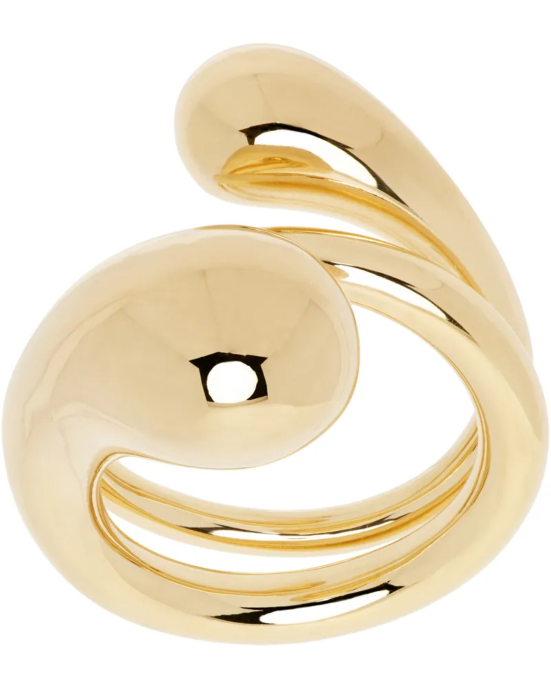 Bottega Veneta Gold Drop Ring 8120