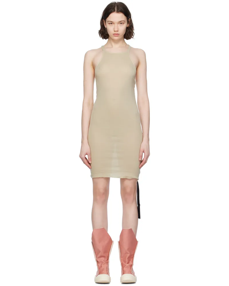 DRKSHDW by Rick Owens Off-White Racer Back Minidress 08