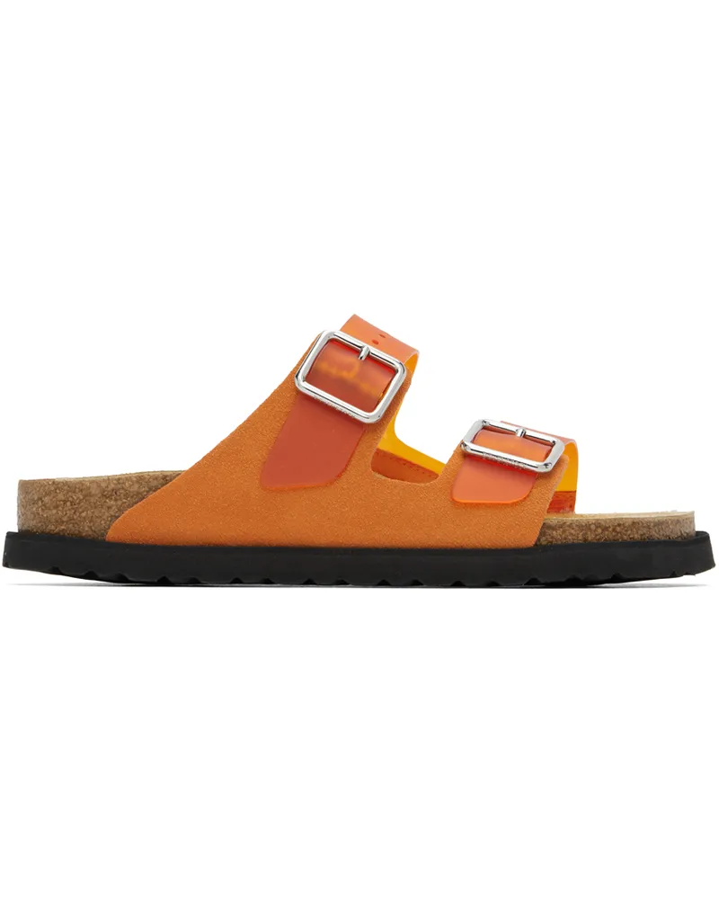 Birkenstock Orange 1774 Arizona PVC Milky Sandals Vibrant
