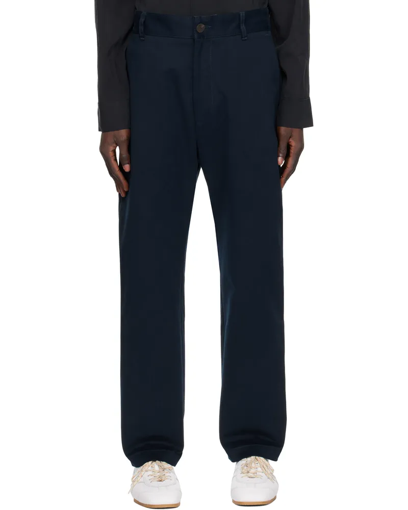 Studio Nicholson Navy Bill Trousers -