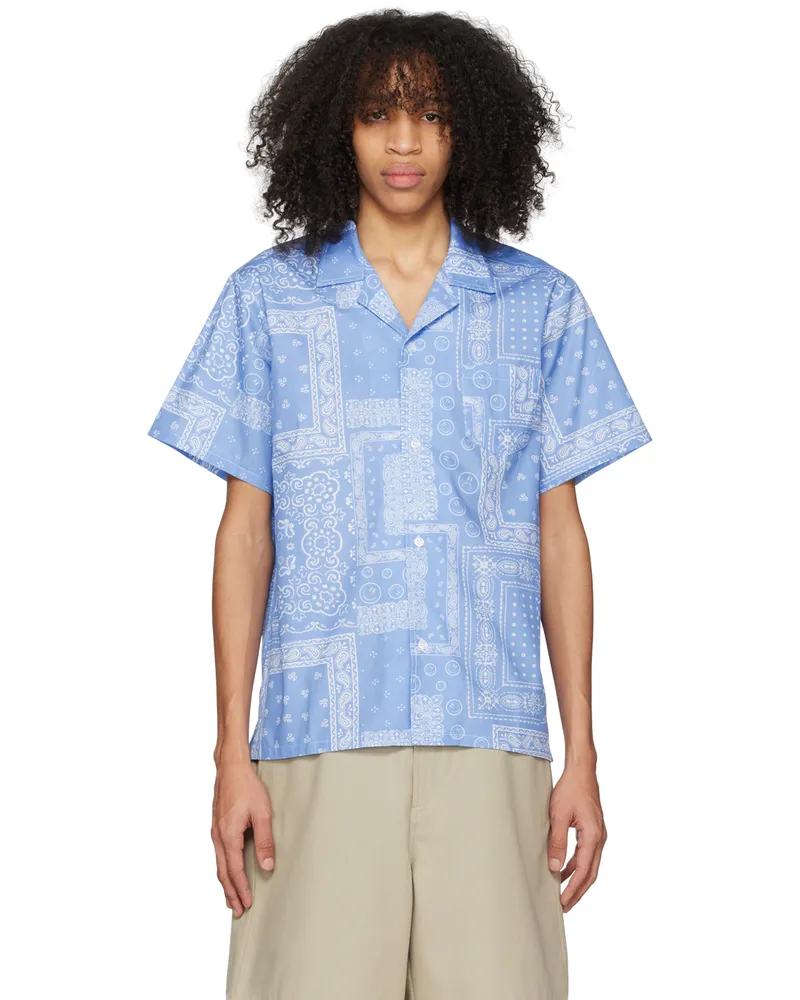 Bather Purple Bandana Shirt Periwinkle
