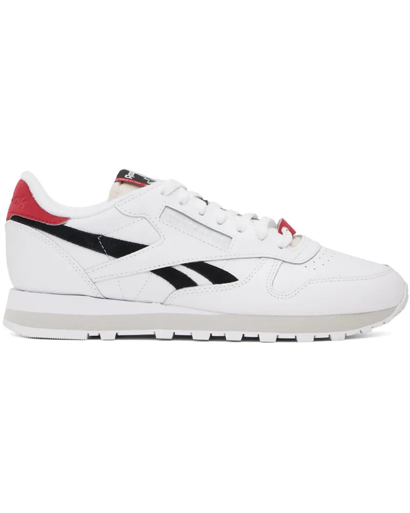 Reebok White & Black Classic Leather Sneakers Ftwwht