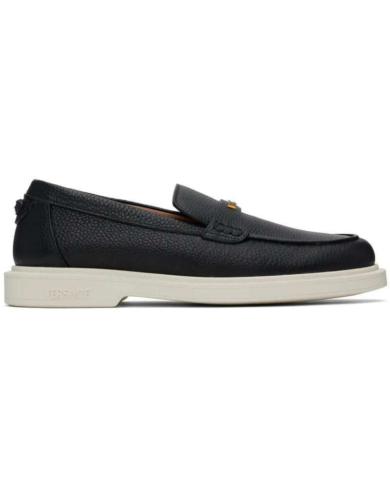 Versace Black Giuliano Loafers 1b090-black-black