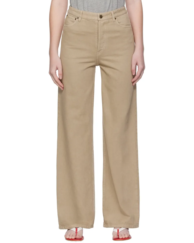 A.P.C. Beige Elisabeth Jeans Baa