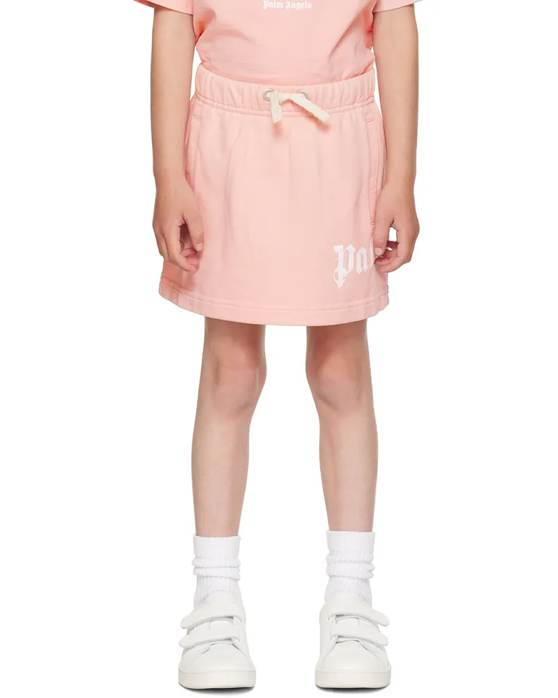Palm Angels Kids Pink Printed Skirt Pink
