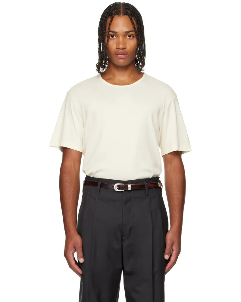 Christophe Lemaire Off-White Rib T-shirt Wh048