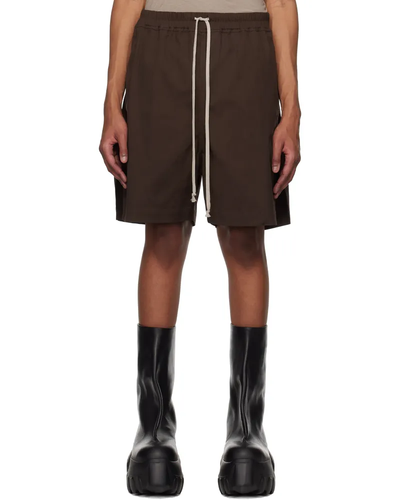 Rick Owens Brown Hollywood Boxers Shorts 14