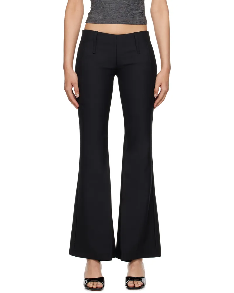 Fax Copy Express Black V-Line Trousers Black