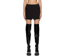 Black Tailored Miniskirt