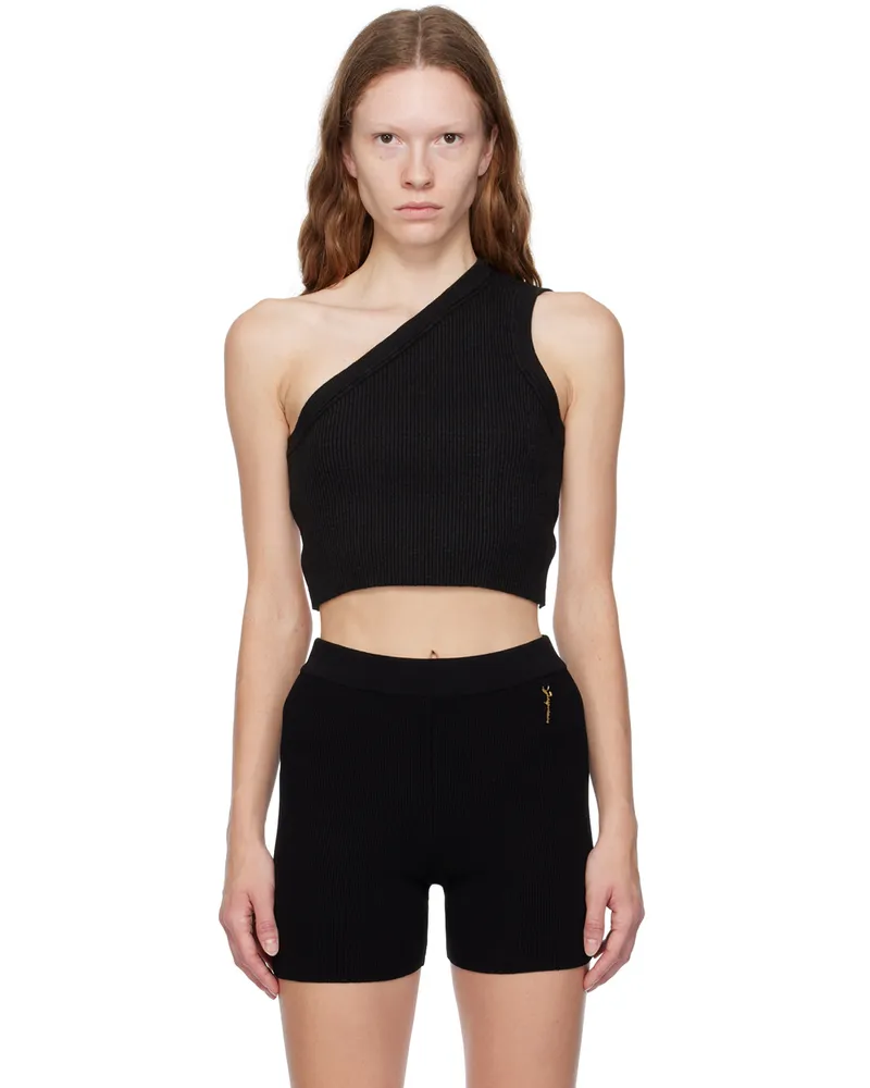 Jacquemus Black Le Papier 'La Maille Ascu' Tank Top 990