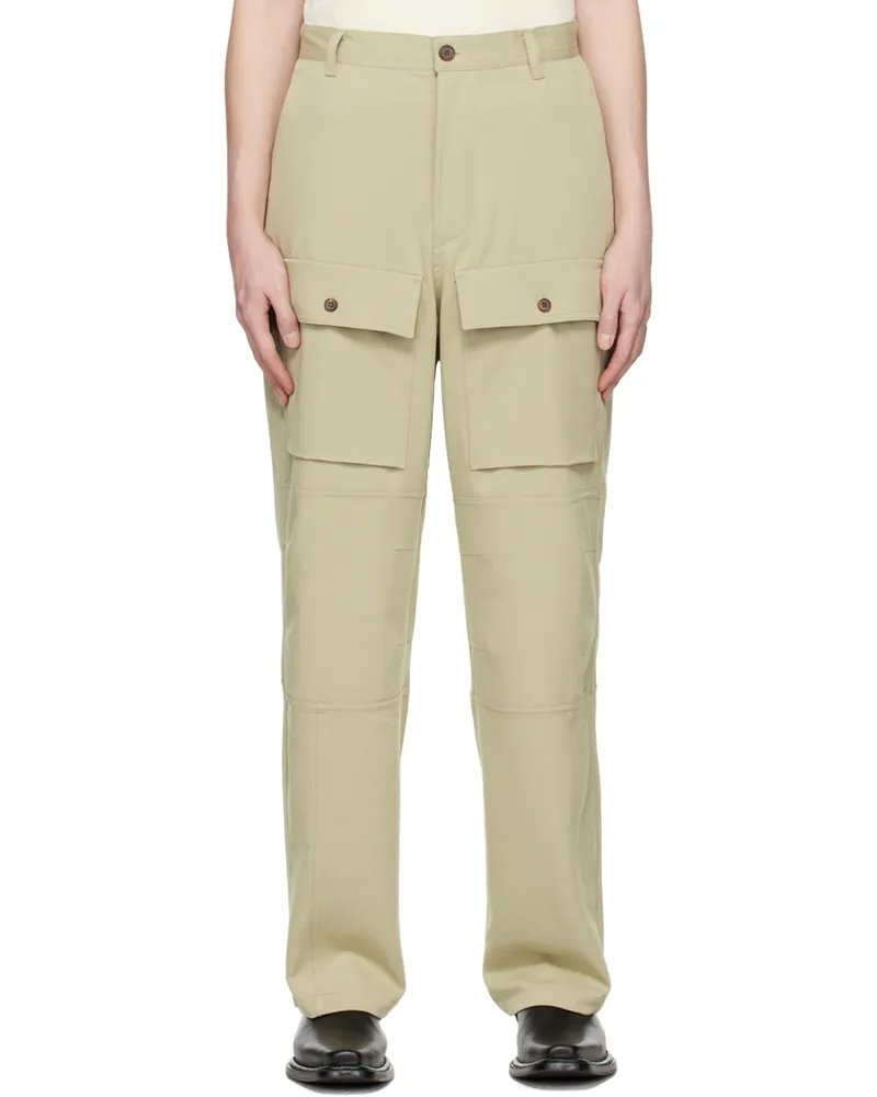 FRANKIE Shop Green Grant Cargo Pants Slate