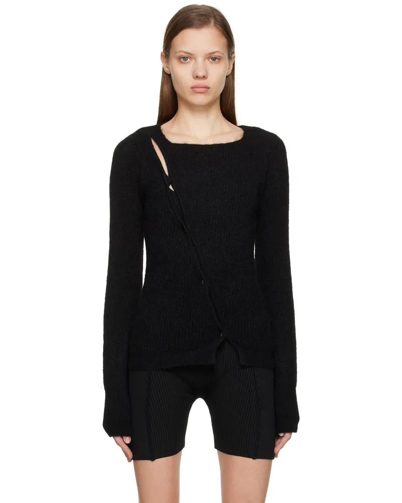 Jacquemus Black Le Papier 'La Maille Pau' Cardigan 990