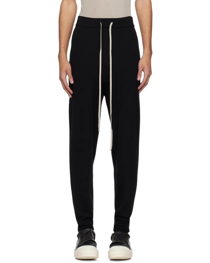 Rick Owens Black Drawstring Sweatpants 09