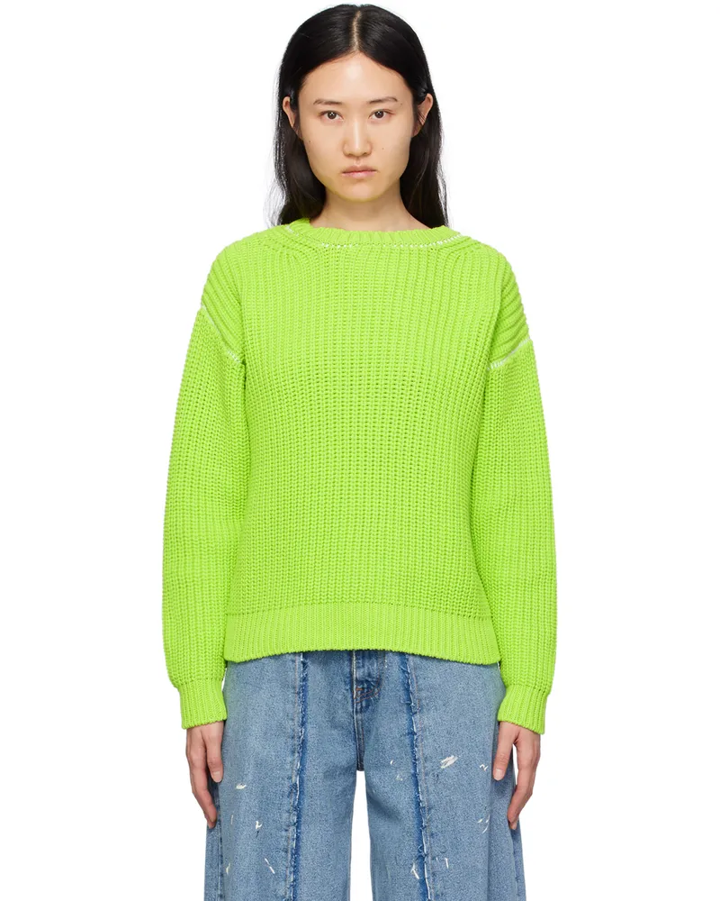 Maison Margiela Green Airy Sweater 678