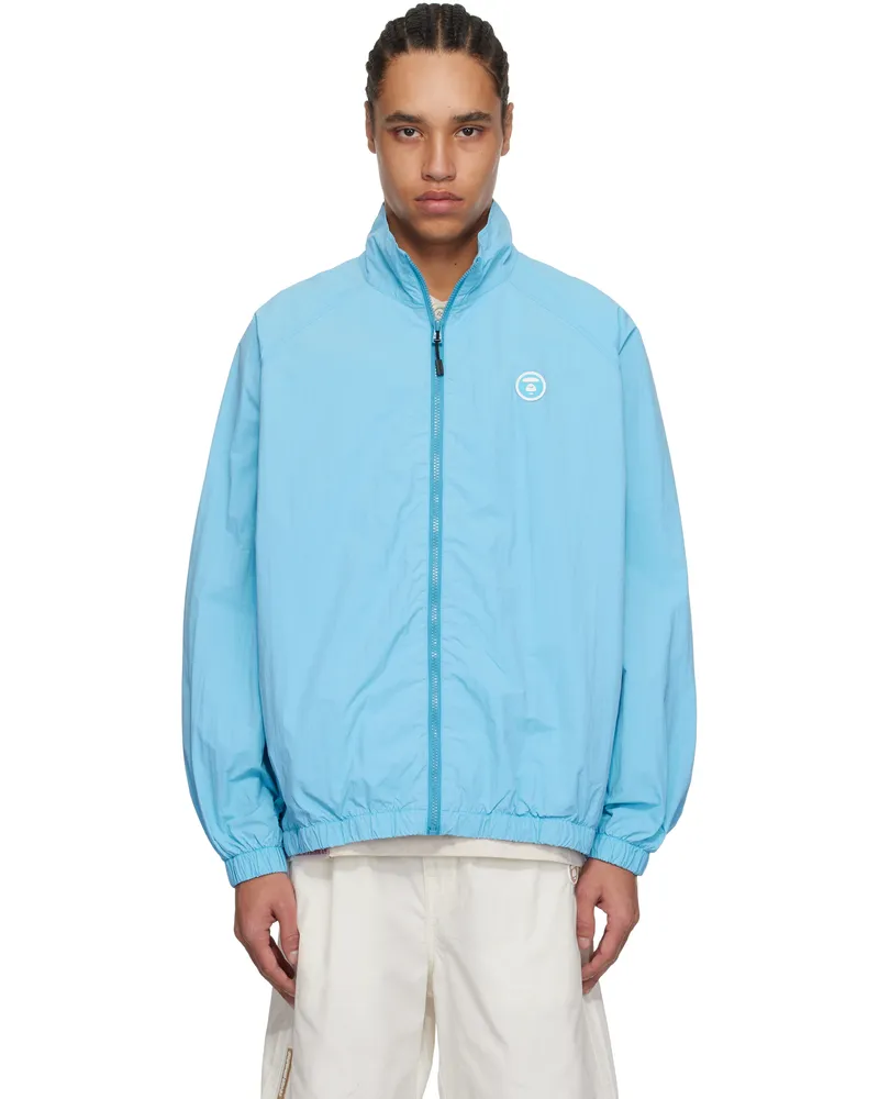 AAPE by A Bathing Ape Blue 'AAPE Now' Light Weight Jacket Bll