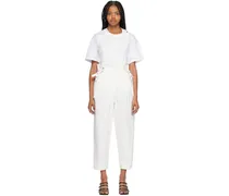 White Paperbag Trousers