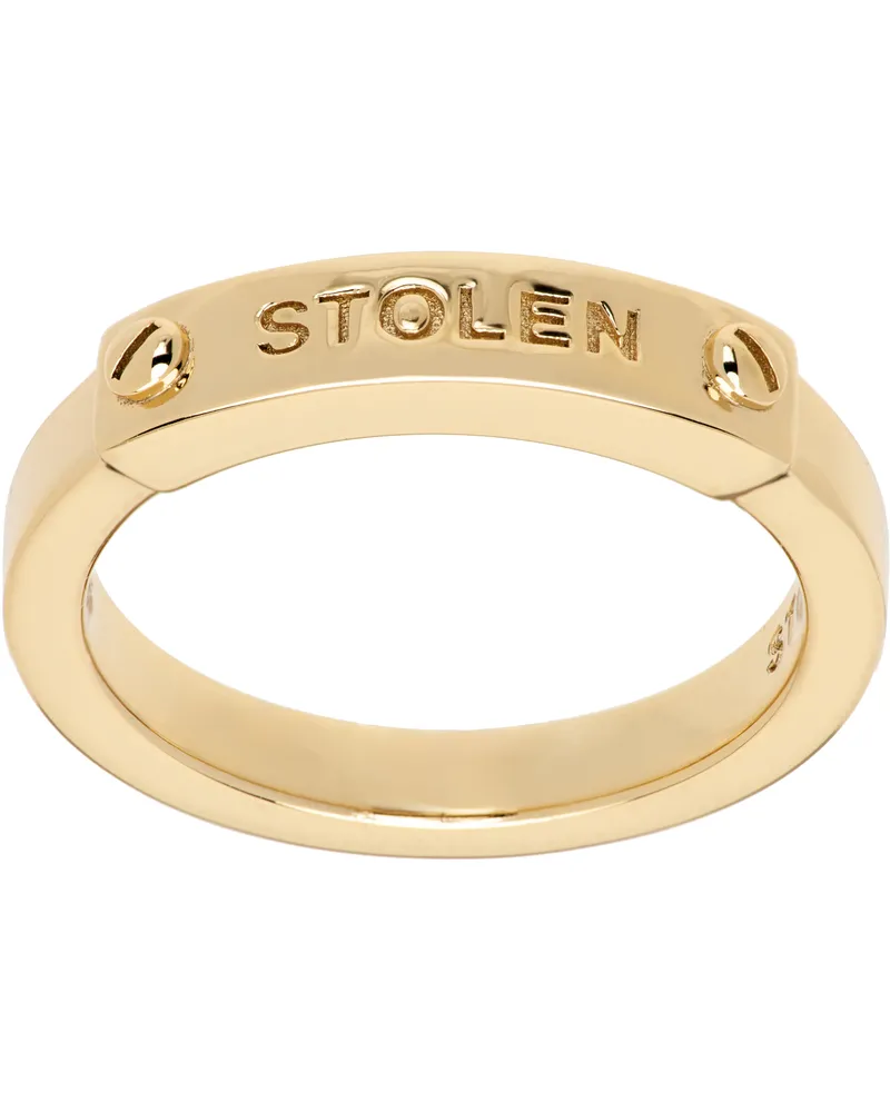 Stolen Girlfriends Club Bolted Narrow Band Ring 18k