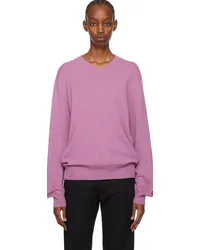 Comme des Garçons Purple Small Heart Sweater Purple