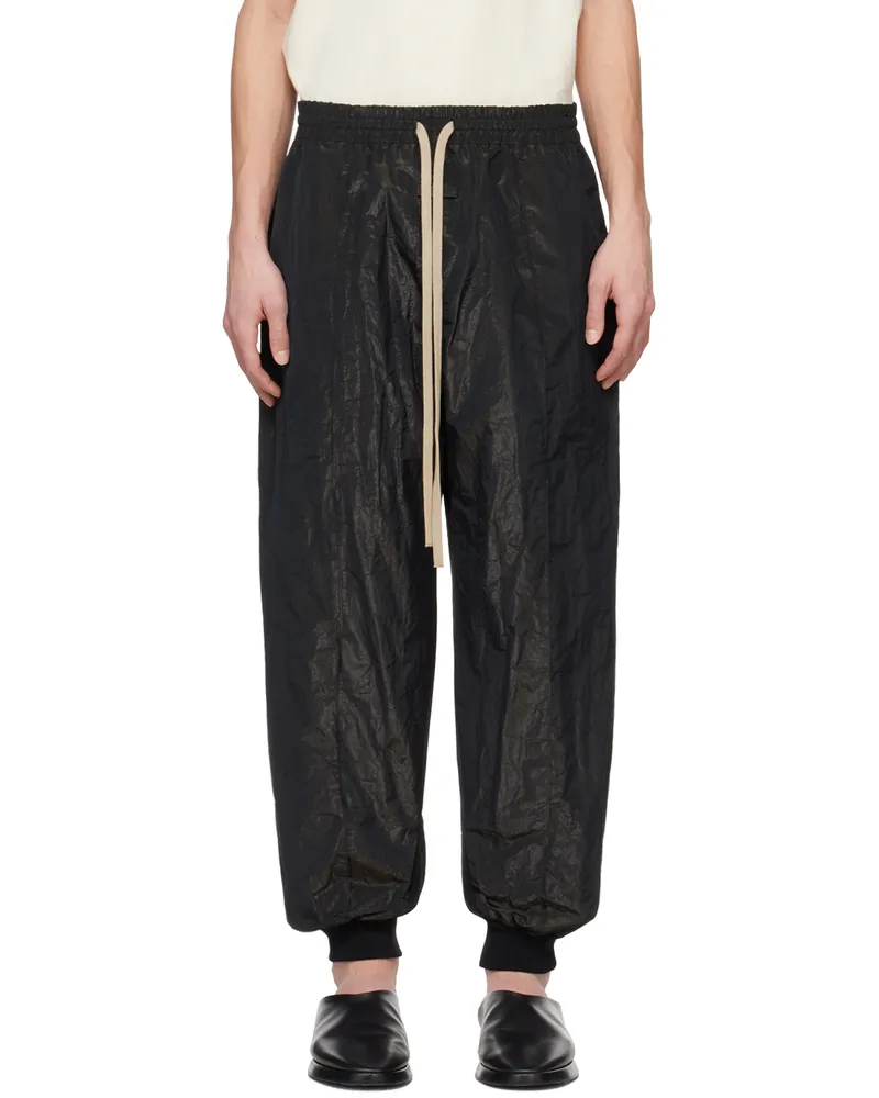 Fear of God Black Pintuck Track Pants Black