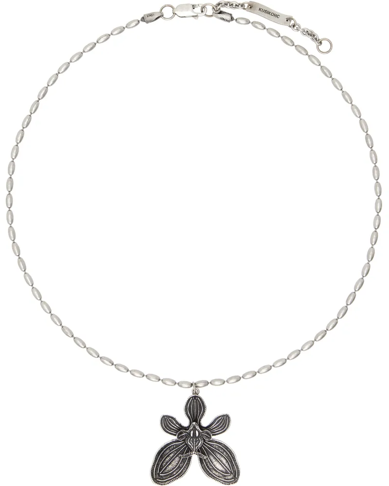 KUSIKOHC Silver Flower Necklace Silver