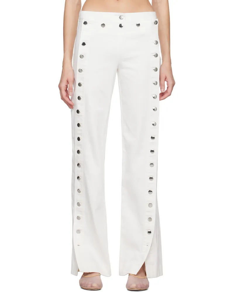 STAUD White Carter Jeans Wht