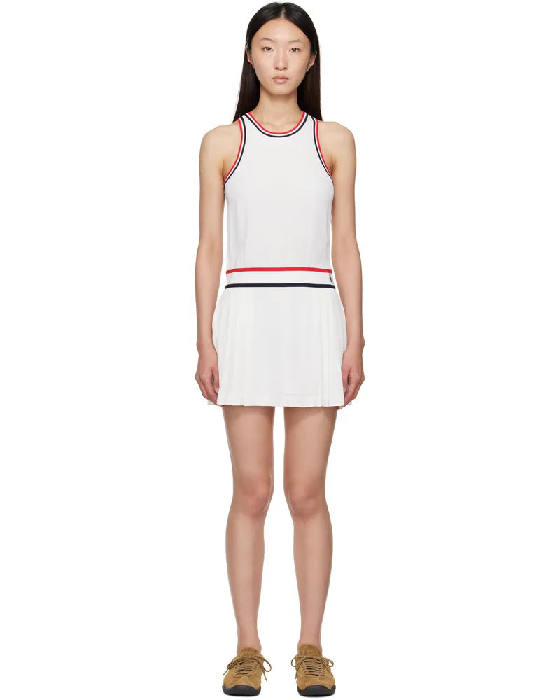 SPORTY & RICH White 'SRC' Phoebe Minidress 3930
