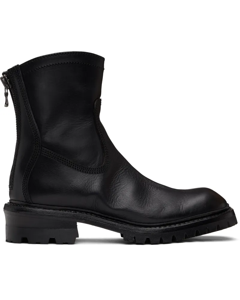 Julius Black Engineer Boots Black