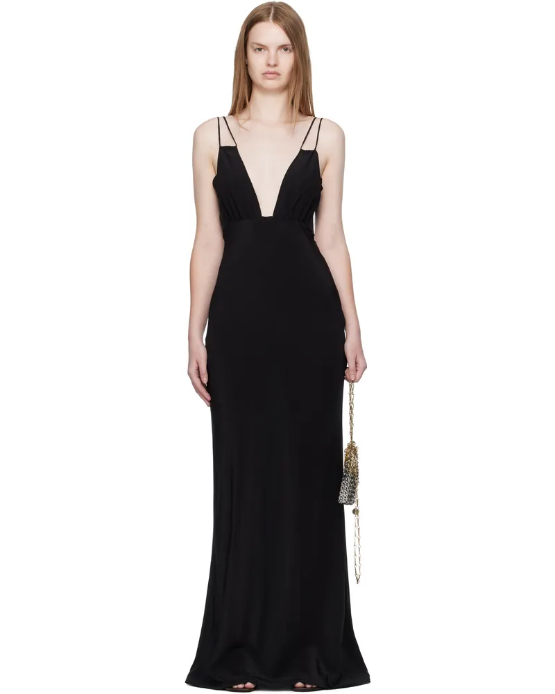 Paris Georgia Black Elemental Bernie Slip Dress Black