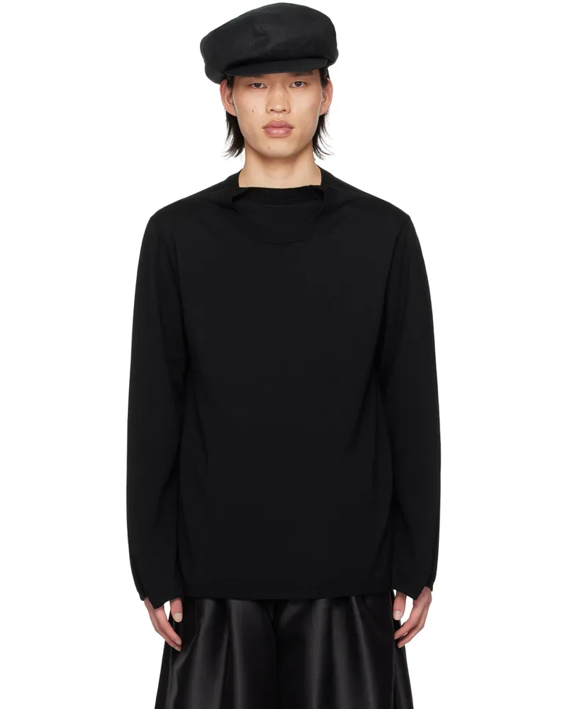 Comme des Garçons Black Layered Sweater Black