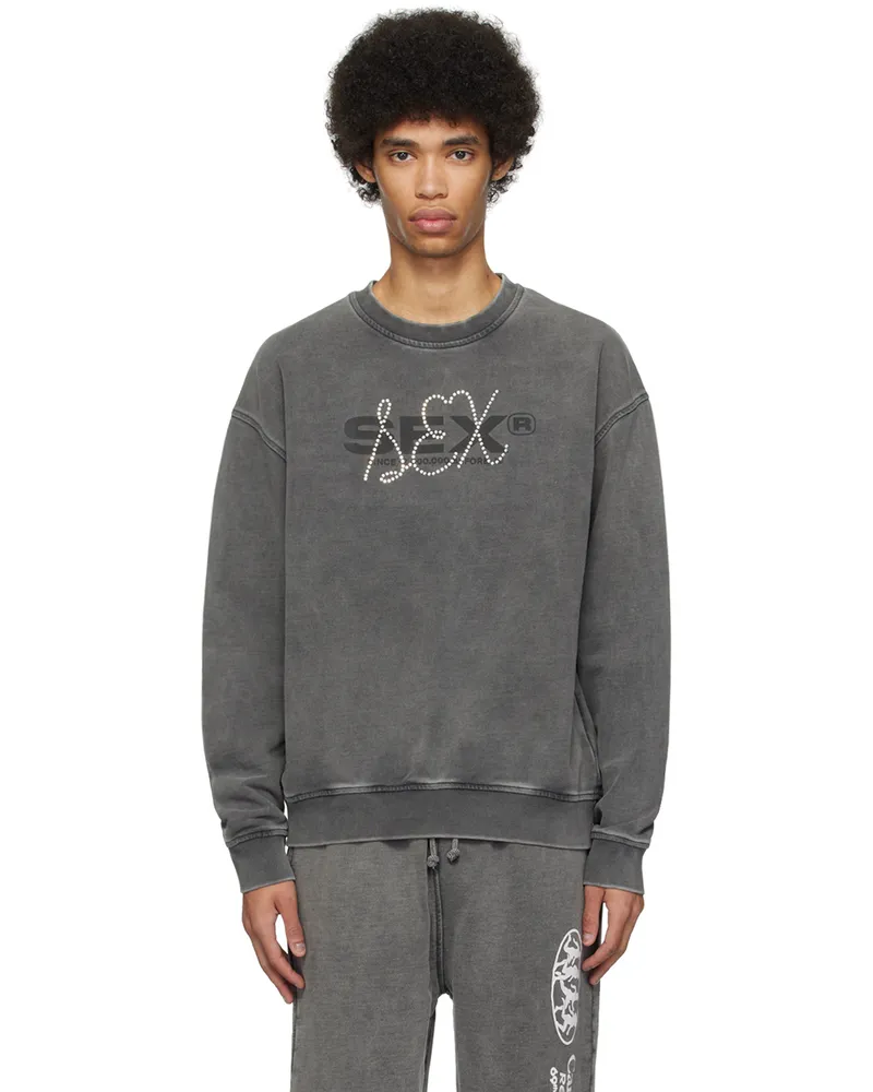 Carne Bollente Black Second Round Sweatshirt Washed
