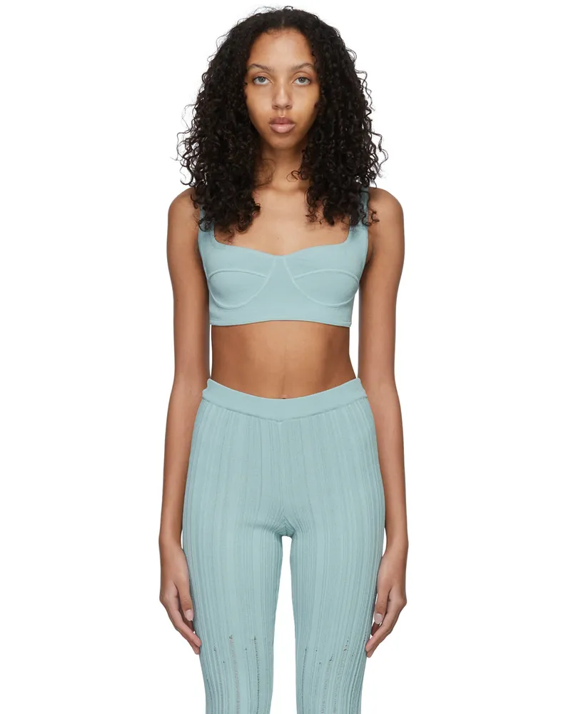 Marco Rambaldi Blue Viscose Bra 06