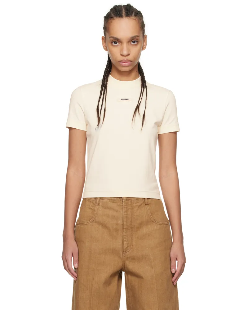 Jacquemus Beige 'The Gros Grain' T-shirt 130