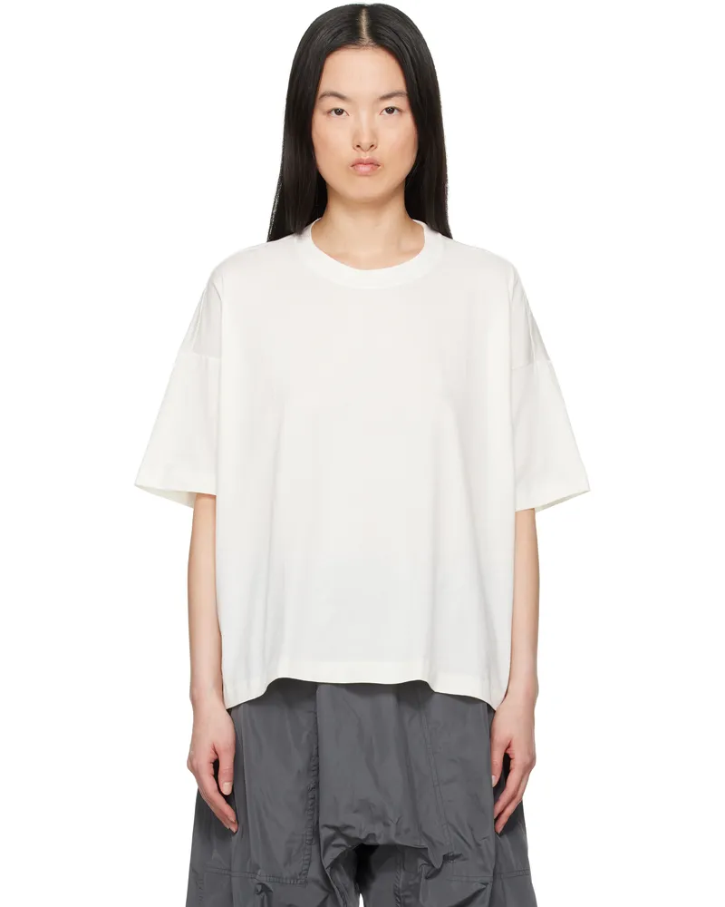 Sofie D'Hoore Off-White Tilly C-Neck Short Sleeve Oversize T-shirt Ivory