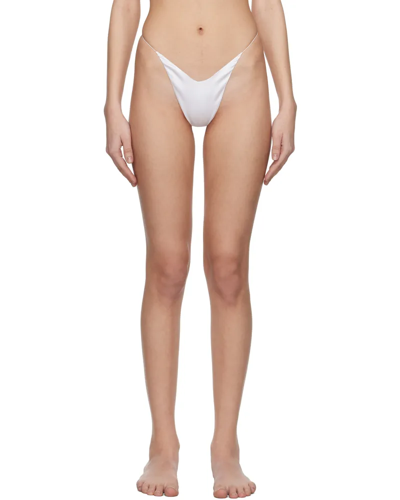 DU CIEL White Caviar String Thong White