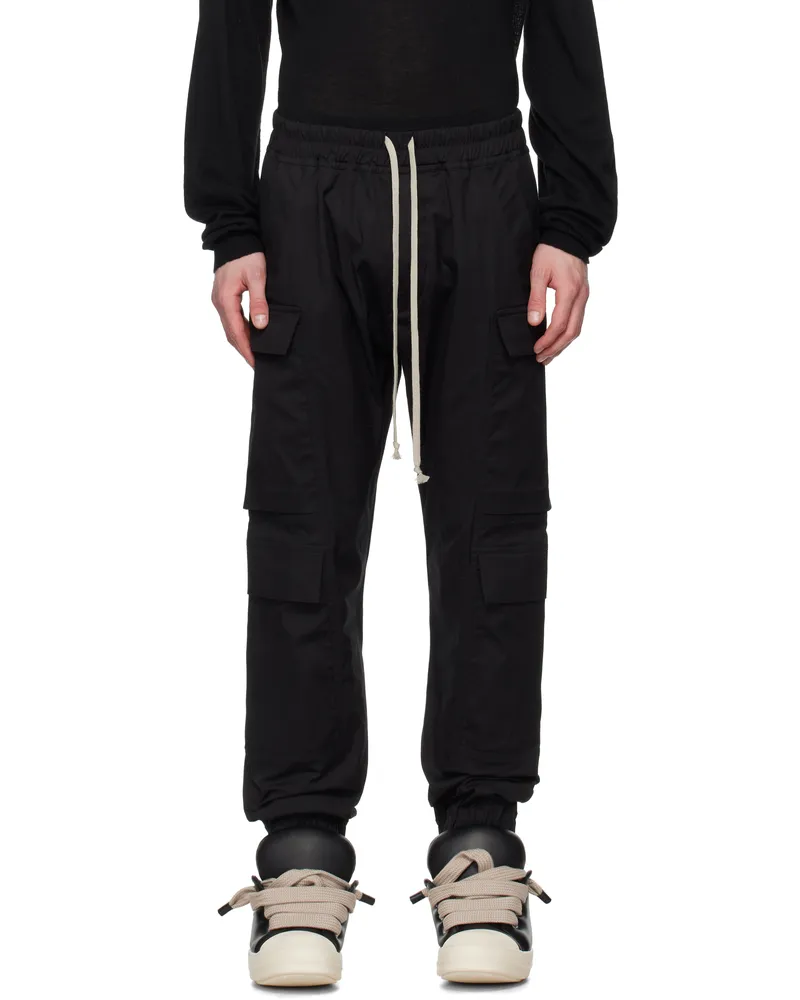 Rick Owens Black Hollywood Mastodon Megacargo Pants 09