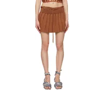 SSENSE Exclusive Brown Miniskirt