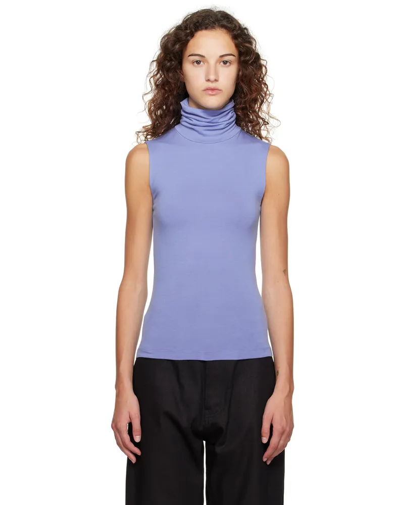 BITE Studios Blue Second Skin Tank Top Cerulean