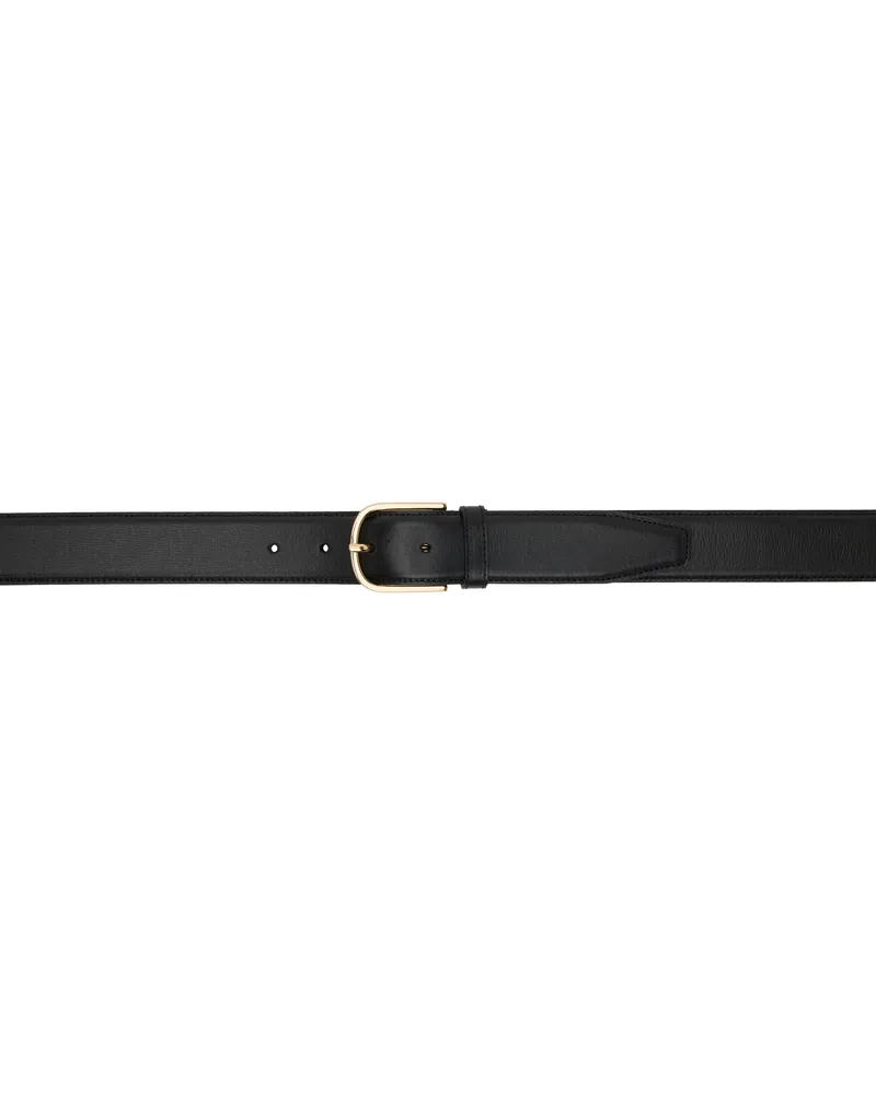 Totême Black Wide Belt Black