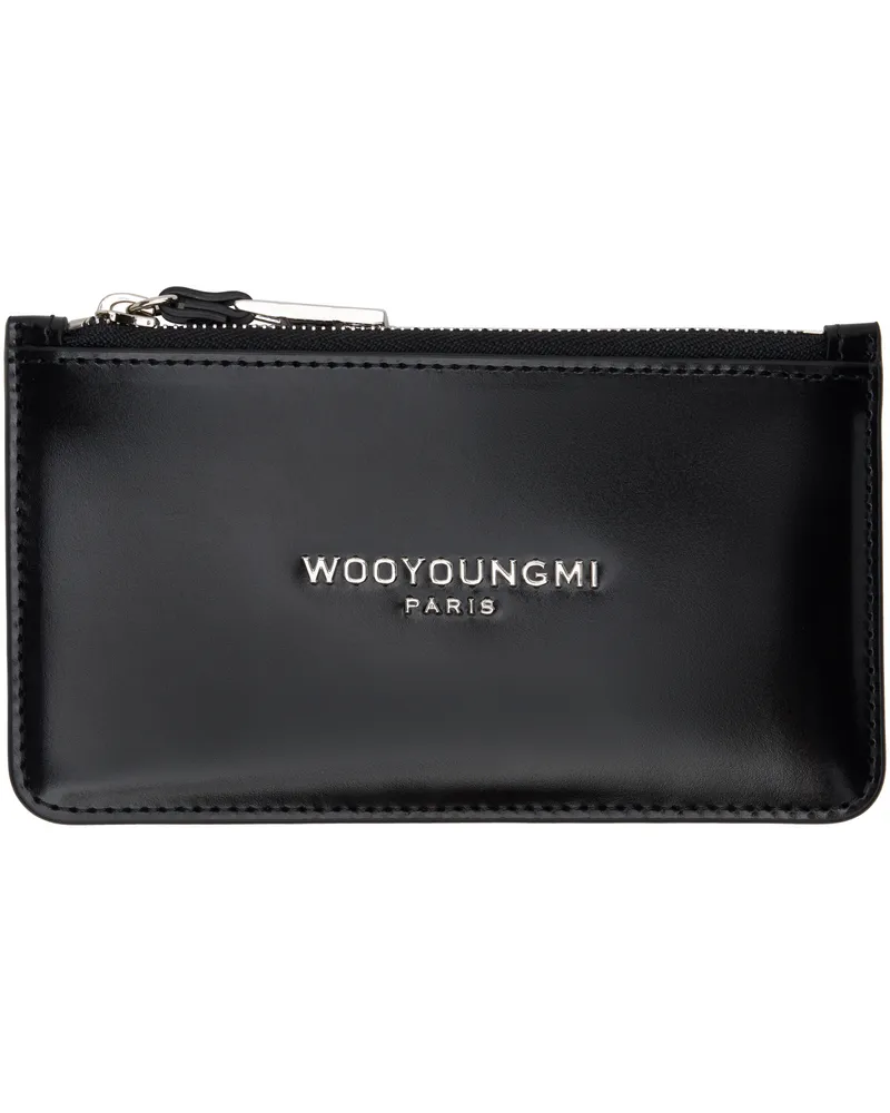 Wooyoungmi Black Leather Card Wallet Black633b