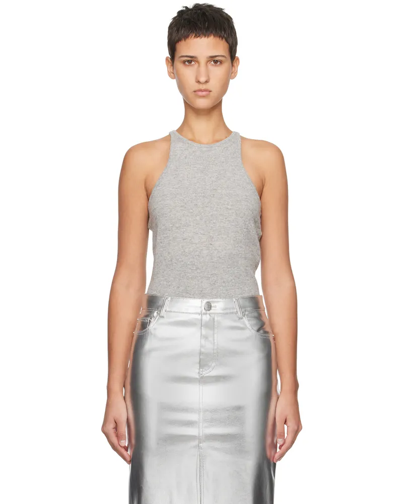 STAUD Gray Ayana Tank Top Hgr