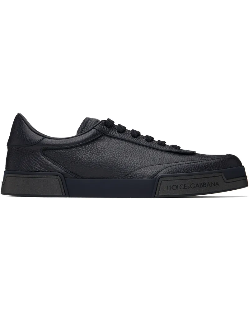 Dolce & Gabbana Navy Calfskin Portofino Yacht Sneakers 89853