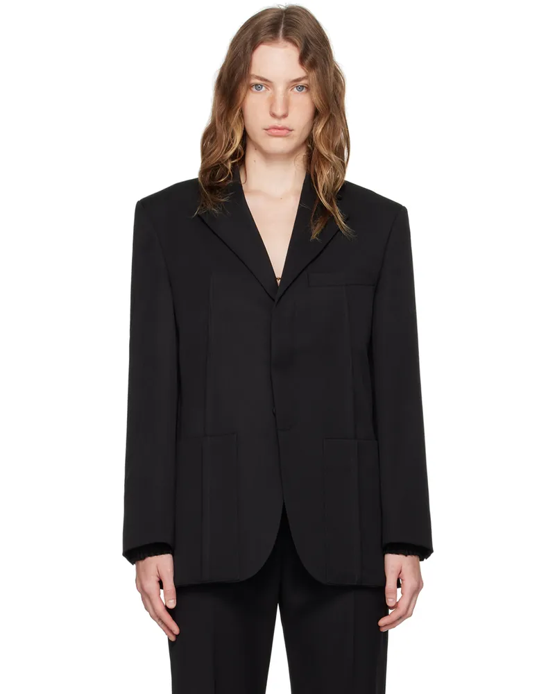 Jacquemus Black La Casa 'La veste d'Homme' Blazer 990