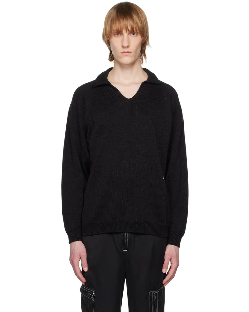 NOMA t.d. Black Skipper Neck Sweater Black