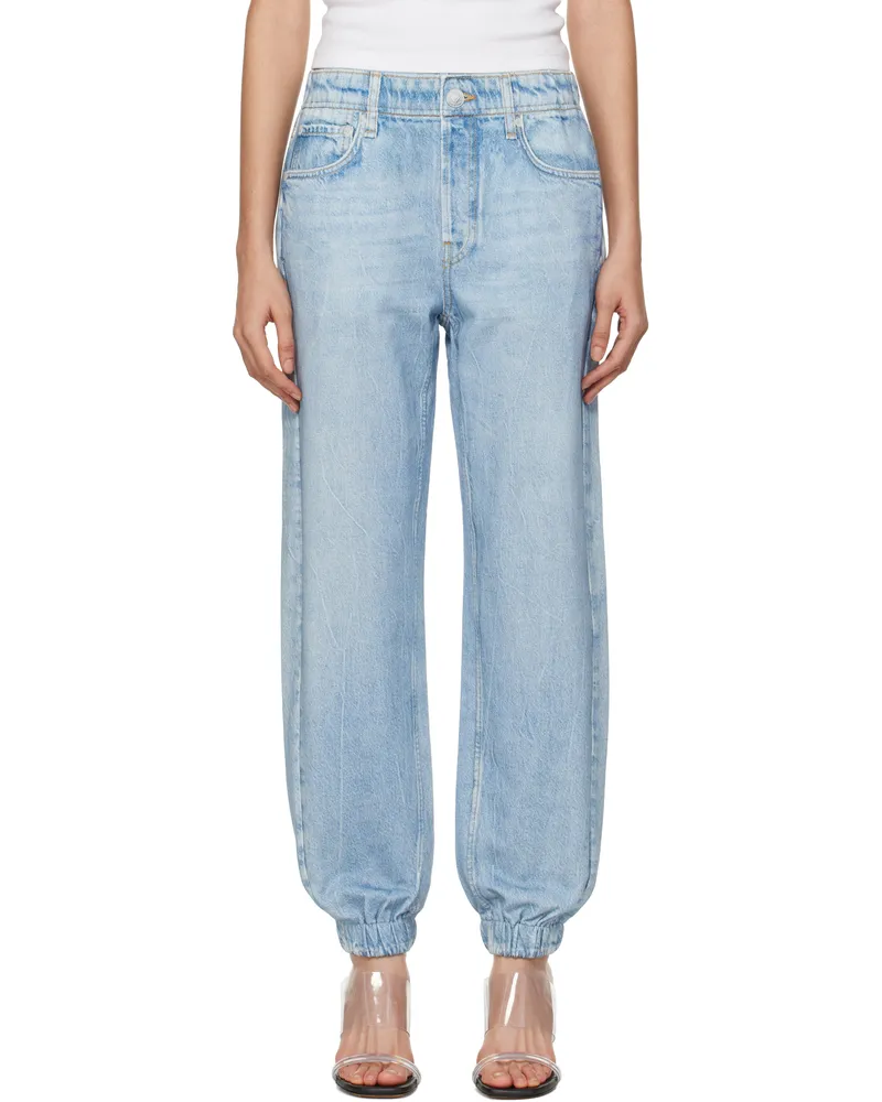 Rag & Bone Blue Miramar Terry Jogger Lounge Pants Kacy