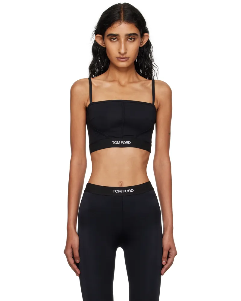 Tom Ford Black Modal Signature Bandeau Bra Lb999