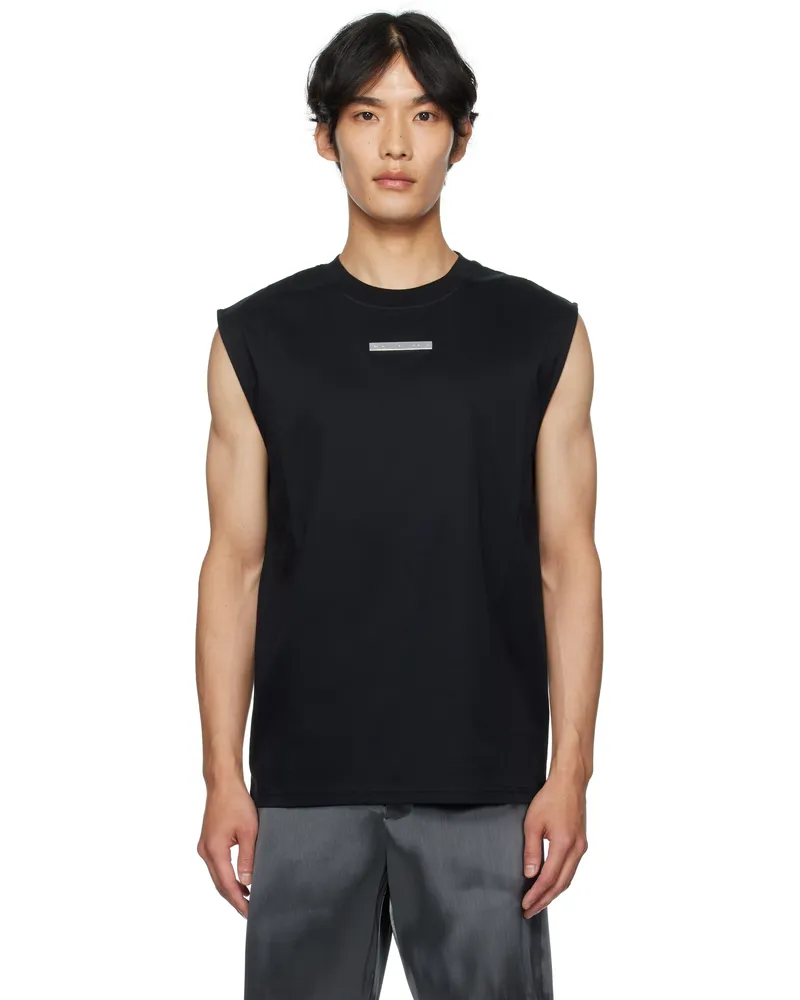 Heliot Emil Black Astrape Tank Top Cotton