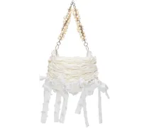 SSENSE Exclusive White Wedding Mini Pearl Bag