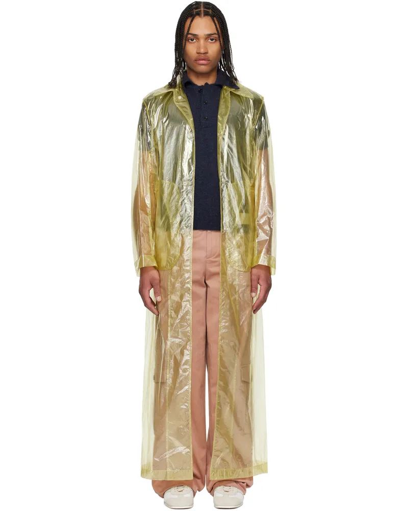 Dries van Noten Green Loose Fit Mac Coat 201