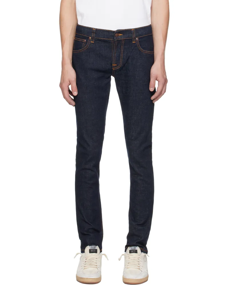 Nudie Jeans Indigo Tight Terry Jeans Rinse