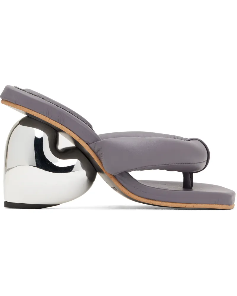 YUME YUME Gray Love Mules Graphite